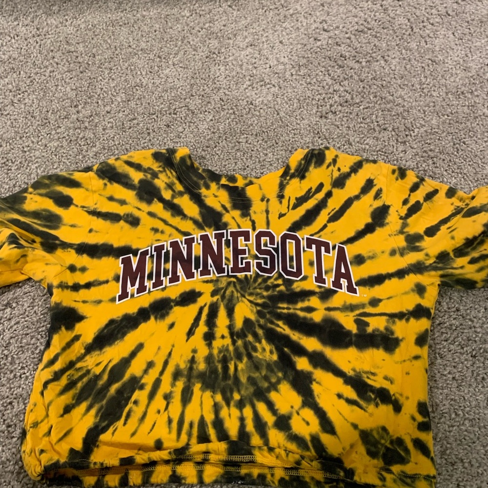 PINK Victoria's Secret Yellow and Black Crop Top